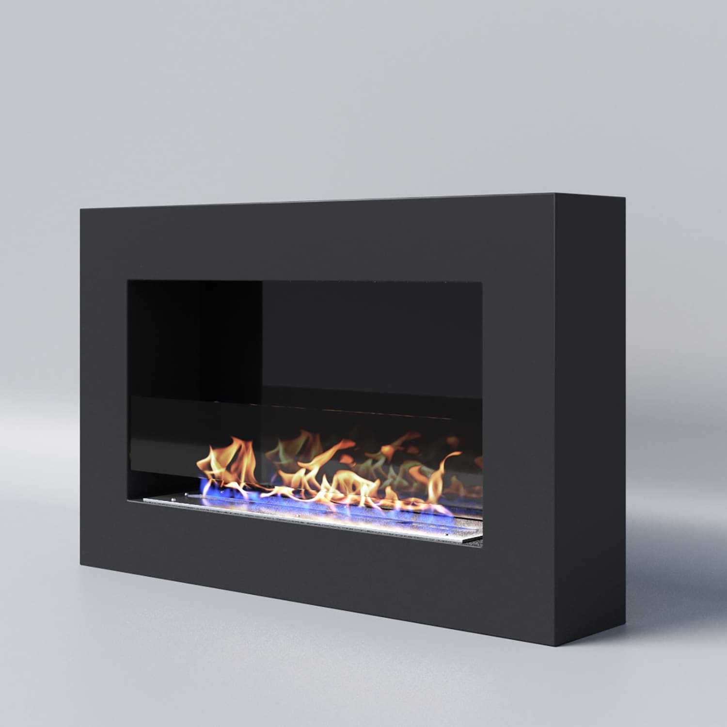 Биокамин "Русский огонь" Лофт 800N настенный (высота 500мм) с защитным стеклом по цене 23 850 руб.