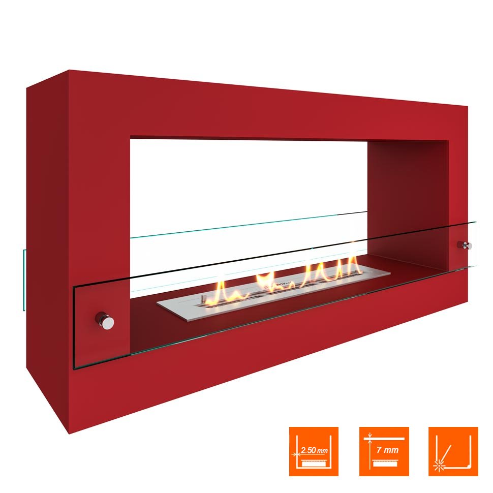 Биокамин SteelHeat WALL FRAME ONE 900 красный, стекло Биокамин SteelHeat WALL FRAME ONE 900 красный, стекло по цене 52 290 руб.