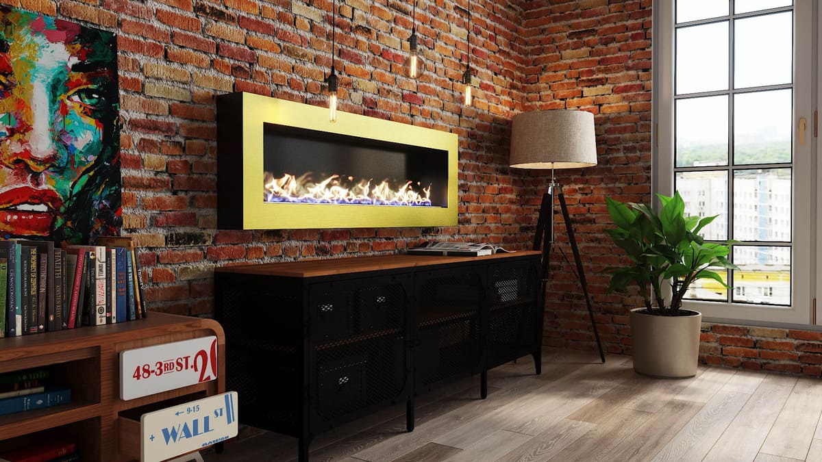 Биокамин "Русский огонь" Барокко 1300N настенный с защитным и декоративным стеклом по цене 58 450 руб.