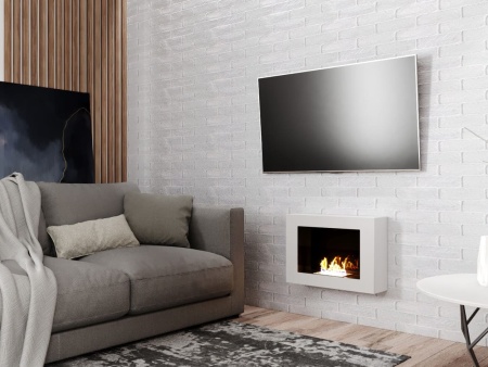 Биокамин "Русский огонь" Лайт Бланк 550N с защитным стеклом по цене 18 350 руб.