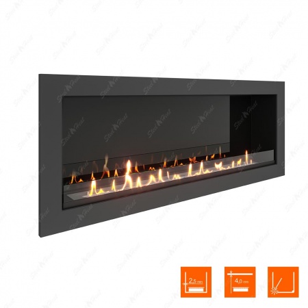 Биокамин SteelHeat ONE 1400 XL стекло + стемалит по цене 69 200 руб.