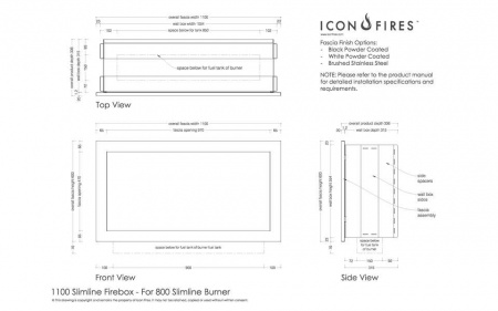 Встраиваемый дизайнерский биокамин Slimline Firebox 1100FB Встраиваемый дизайнерский биокамин Slimline Firebox 1100FB по цене 250 500 руб.