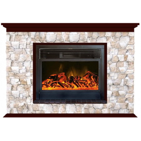 Пафос Арбат 28 (красное дерево)+Newflame